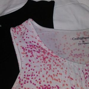 Lot of Croft & Barrow flowy tank tops